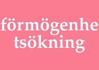 Synonym förmögenhetsökning