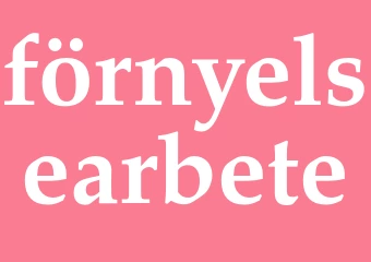 Synonym förnyelsearbete