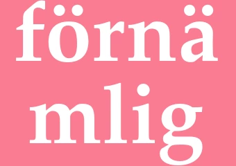 Synonym förnämlig