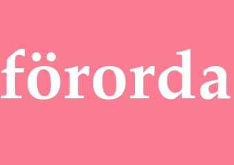 Synonym förorda