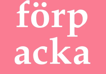 Synonym förpacka