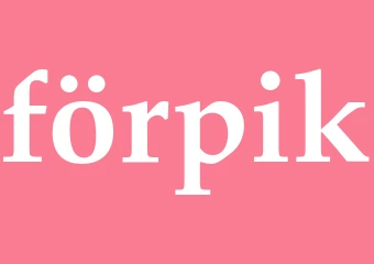 Synonym förpik