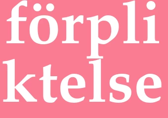 Synonym förpliktelse
