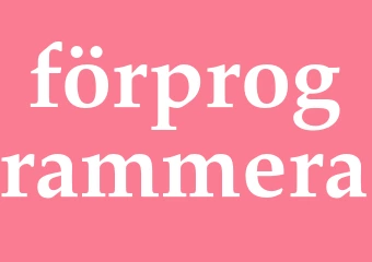Synonym förprogrammera