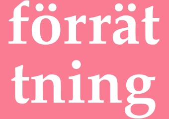 Synonym förrättning