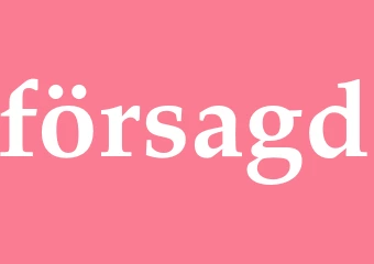 Synonym försagd