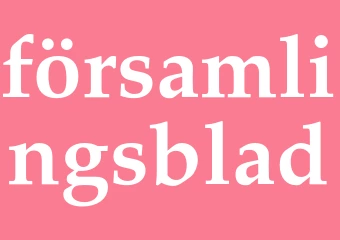 Synonym församlingsblad
