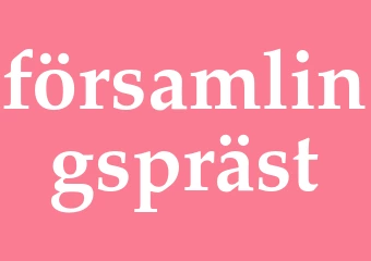 Synonym församlingspräst