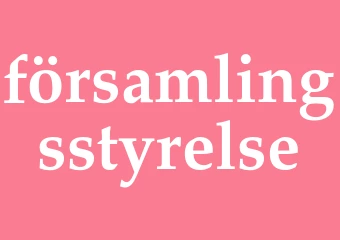 Synonym församlingsstyrelse