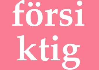 Synonym försiktig