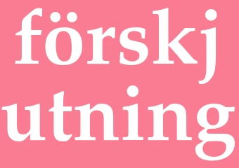 Synonym förskjutning