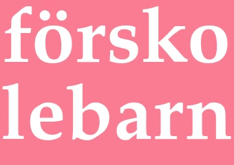 Synonym förskolebarn