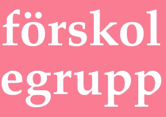 Synonym förskolegrupp
