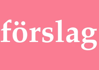 Synonym förslag