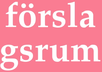 Synonym förslagsrum