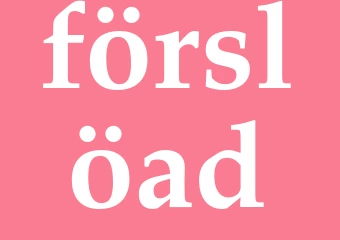 Synonym förslöad