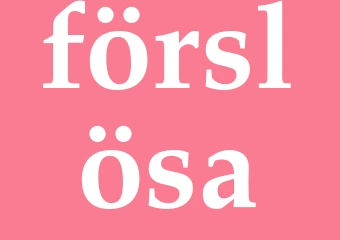 Synonym förslösa