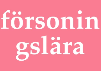 Synonym försoningslära