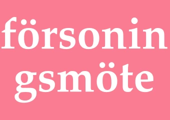 Synonym försoningsmöte