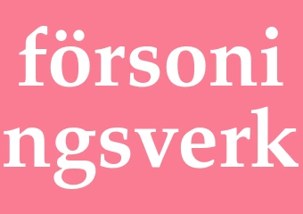 Synonym försoningsverk