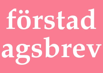 Synonym förstadagsbrev