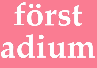 Synonym förstadium