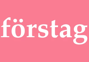 Synonym förstag