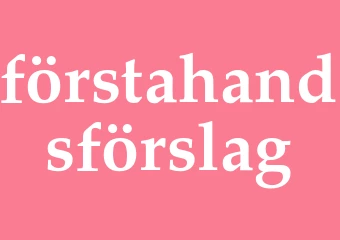 Synonym förstahandsförslag