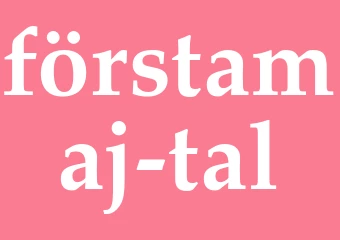 Synonym förstamaj-tal