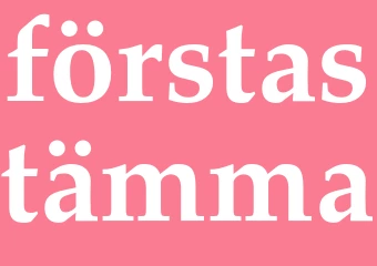Synonym förstastämma