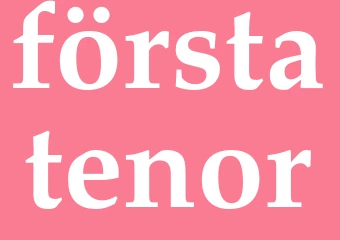 Synonym förstatenor