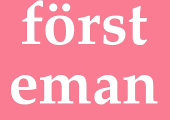 Synonym försteman