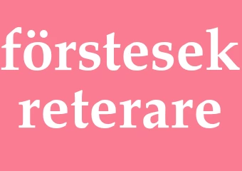 Synonym förstesekreterare