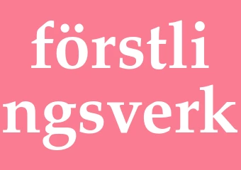 Synonym förstlingsverk
