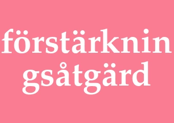 Synonym förstärkningsåtgärd