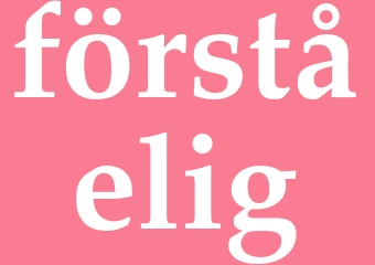 Synonym förståelig