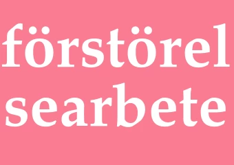 Synonym förstörelsearbete