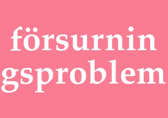 Synonym försurningsproblem