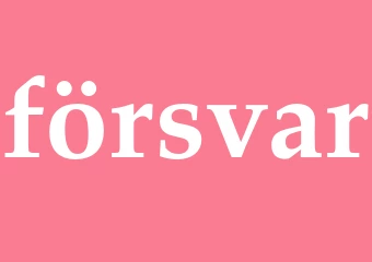 Synonym försvar