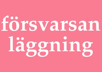 Synonym försvarsanläggning