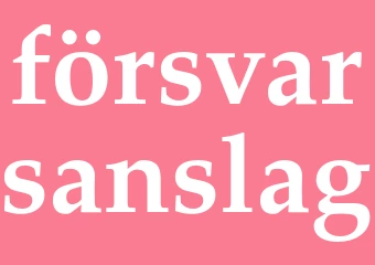 Synonym försvarsanslag