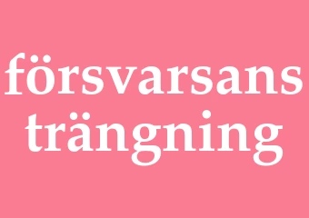 Synonym försvarsansträngning