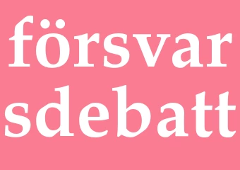 Synonym försvarsdebatt