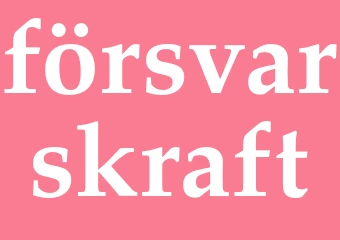 Synonym försvarskraft