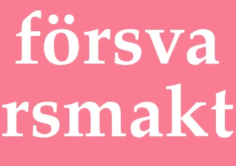 Synonym försvarsmakt