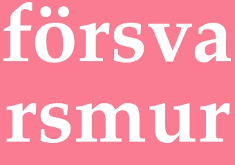 Synonym försvarsmur