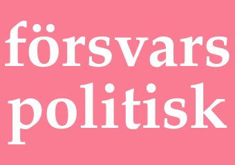 Synonym försvarspolitisk