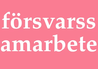 Synonym försvarssamarbete
