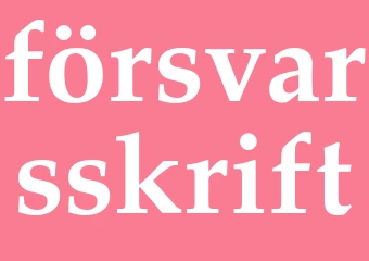 Synonym försvarsskrift