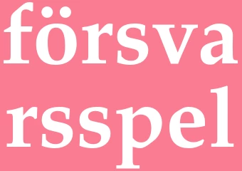 Synonym försvarsspel
